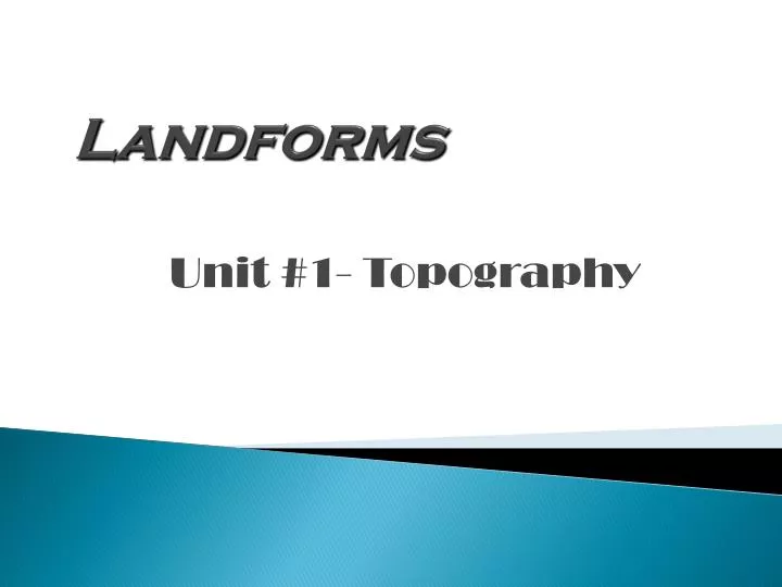 landforms