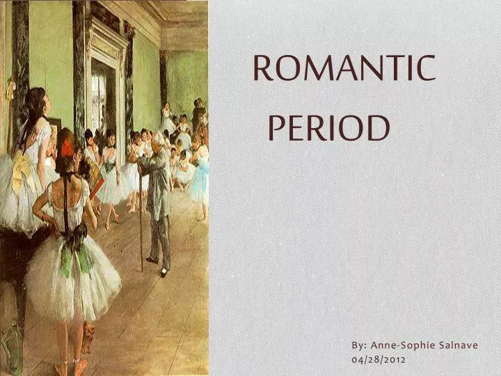 romantic period