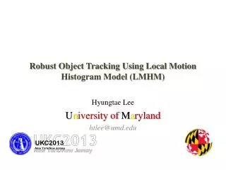 Robust Object Tracking Using Local Motion Histogram Model (LMHM)