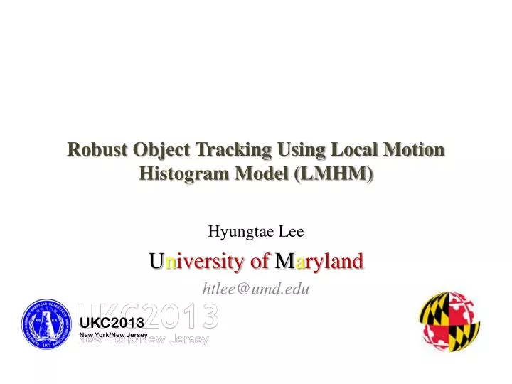 robust object tracking using local motion histogram model lmhm