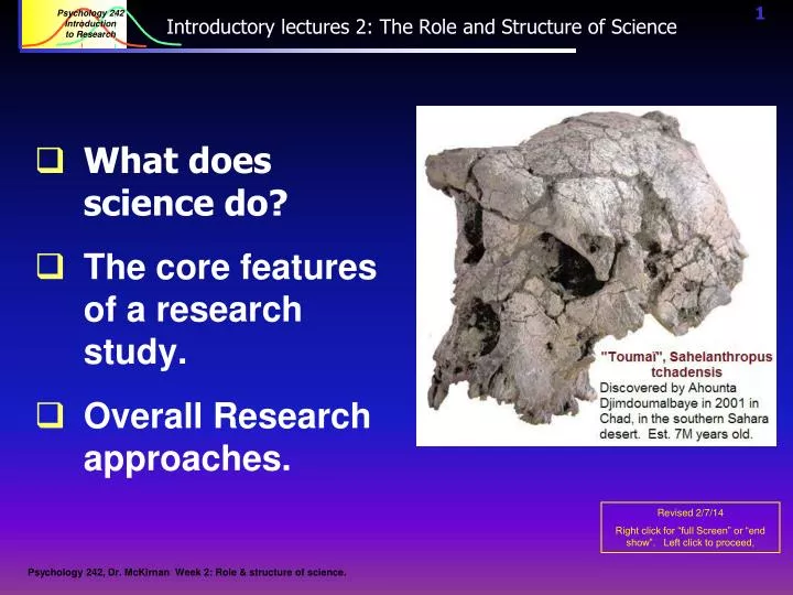 introductory lectures 2 the role and structure of science