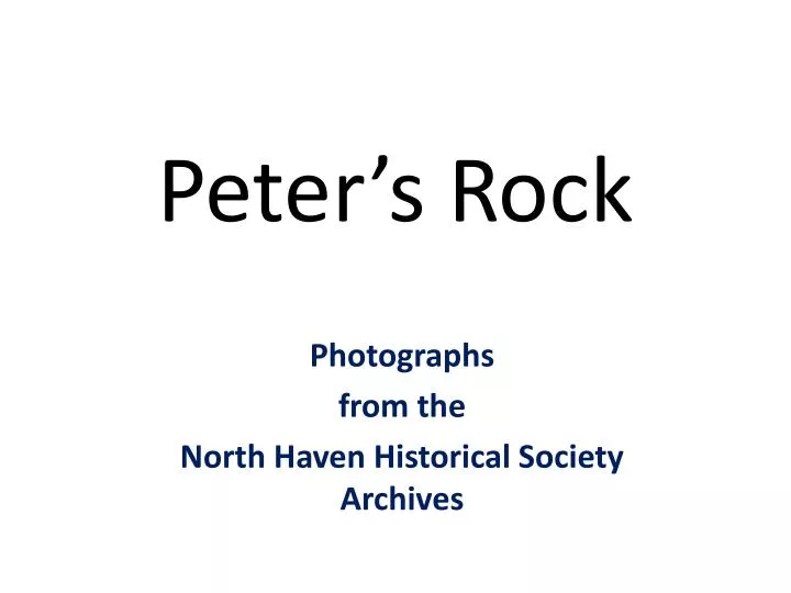 peter s rock