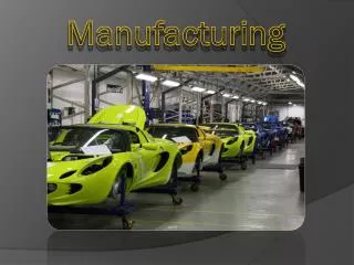 Manufacturing