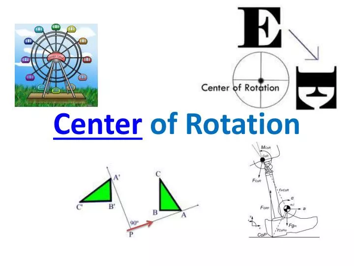 center of rotation