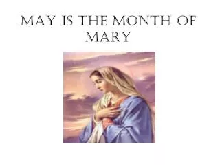 may is the month of mary