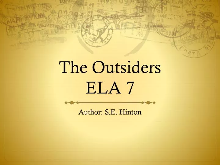 the outsiders ela 7