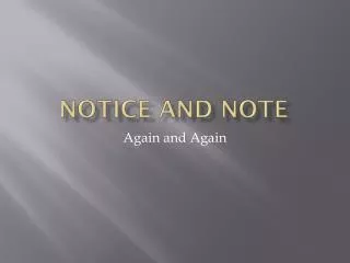 Notice and Note