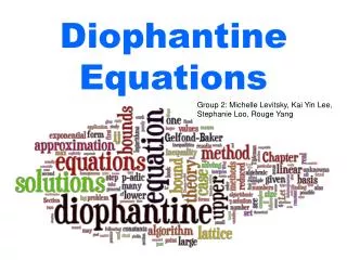 Diophantine Equations