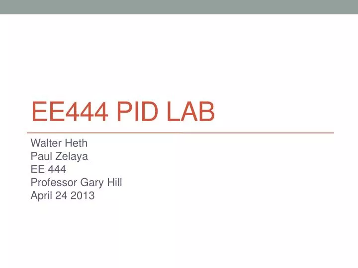 ee444 pid lab