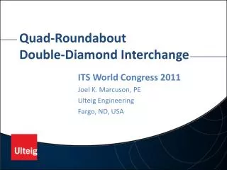 Quad-Roundabout Double-Diamond Interchange