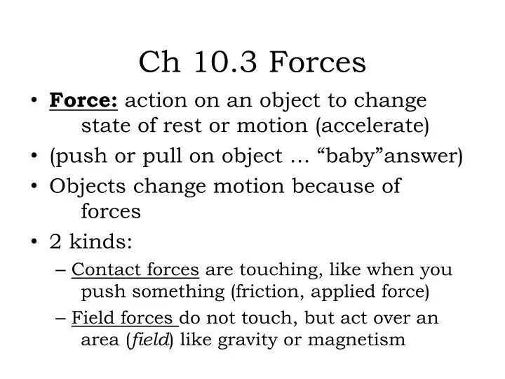 ch 10 3 forces