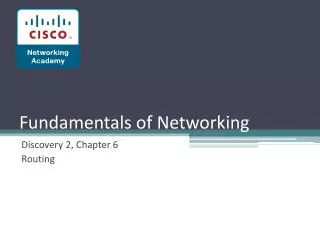 Fundamentals of Networking
