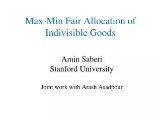 Max-Min Fair Allocation of Indivisible Goods