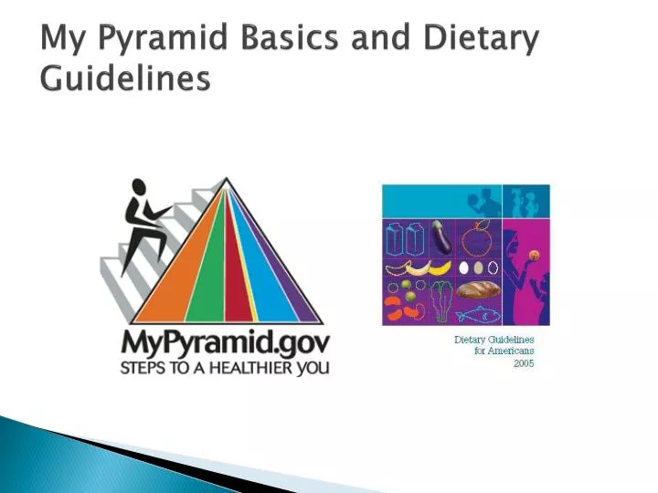 my pyramid basics and dietary guidelines