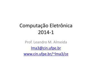computa o eletr nica 2014 1