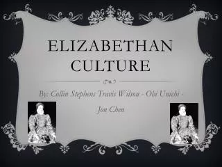 Elizabethan Culture
