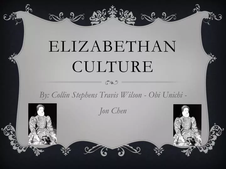 elizabethan culture