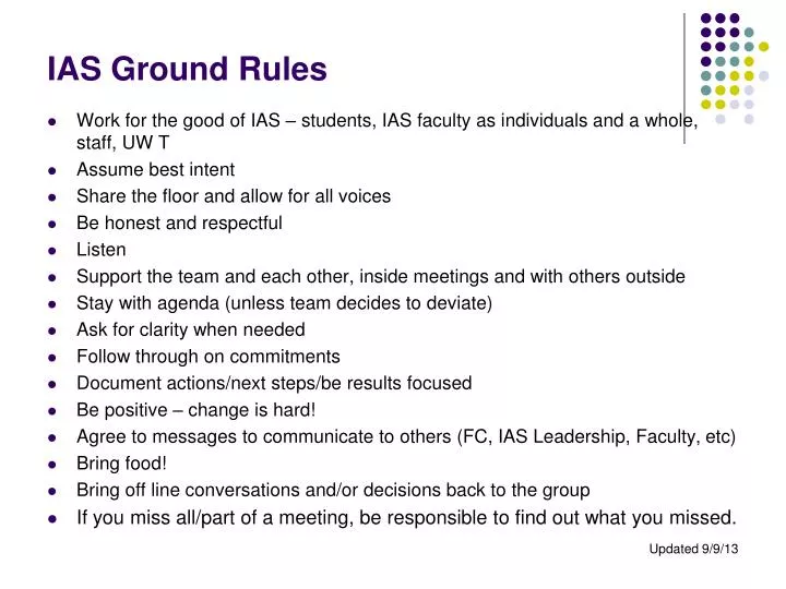 ias ground rules