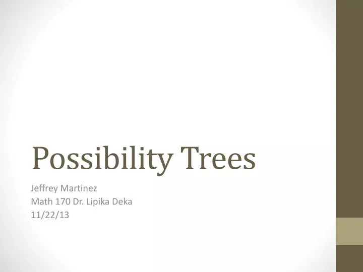 possibility trees