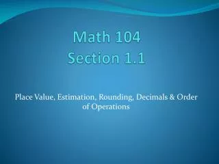 math 104 section 1 1