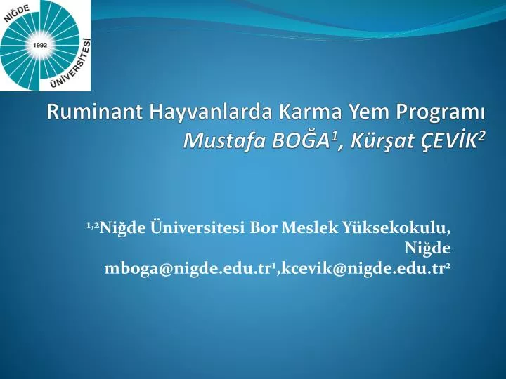 ruminant hayvanlarda karma yem program mustafa bo a 1 k r at ev k 2