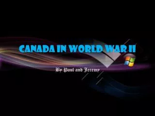 Canada In World War II