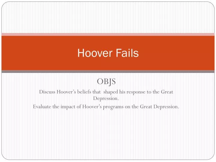hoover fails