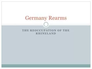 Germany Rearms