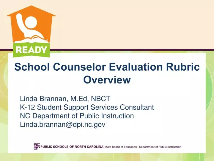 school counselor evaluation rubric overview