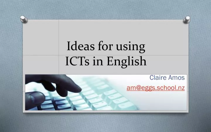 i deas for using icts in english
