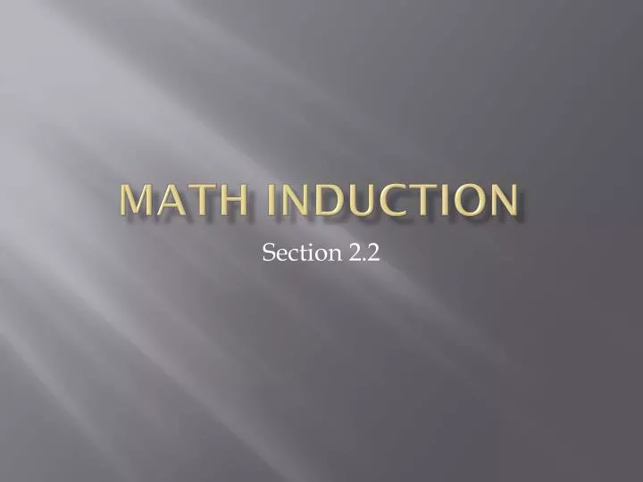 math induction