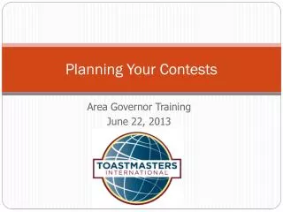 Planning Your Contests