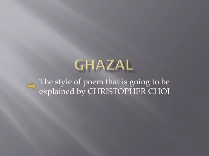 ghazal