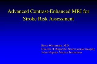 Advanced Contrast-Enhanced MRI for Stroke Risk Assessment