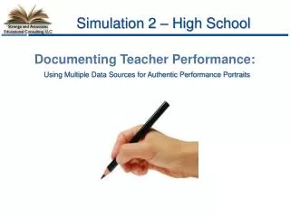 documenting teacher performance