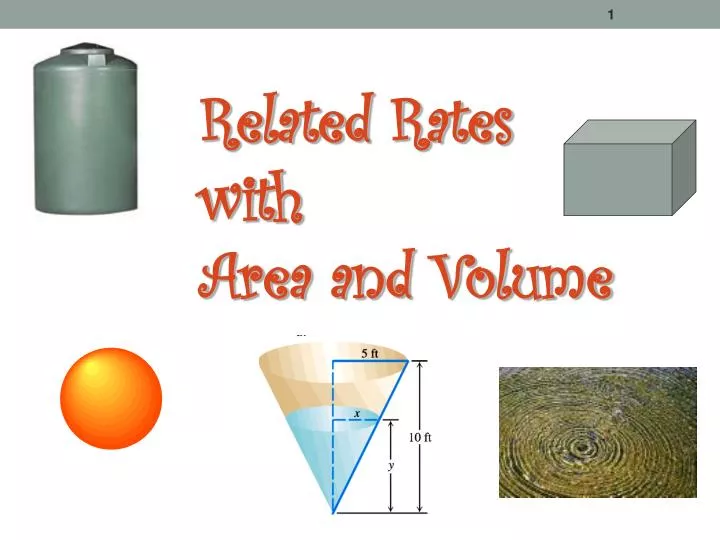 related rates with area and volume