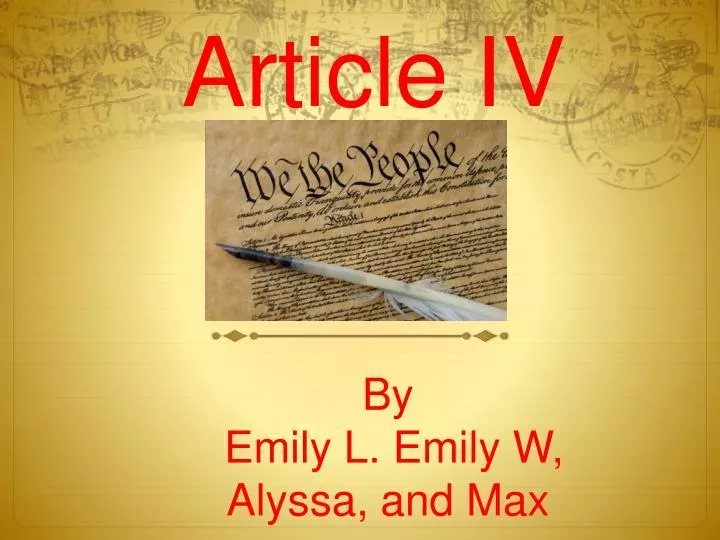 article iv