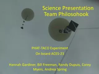 PHAT-TACO Experiment On board ACES-23