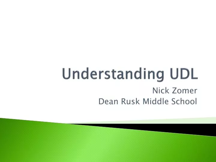 understanding udl