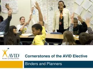 Cornerstones of the AVID Elective