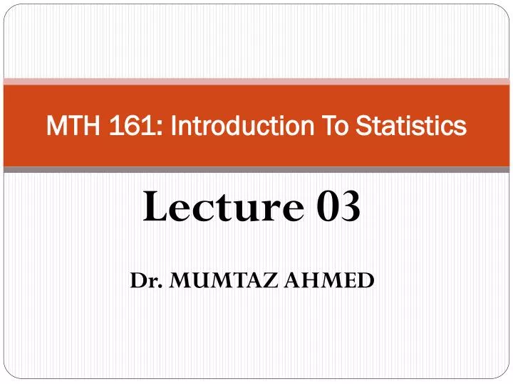 mth 161 introduction to statistics