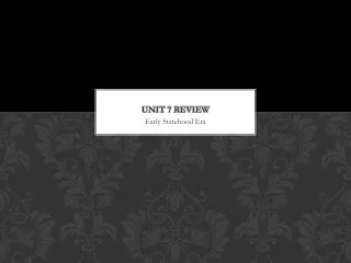 unit 7 review