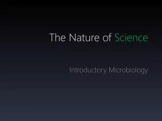 The Nature of Science