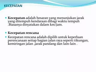 kecepatan