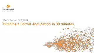 Multi Permit Solution Building a Permit Application in 30 minutes