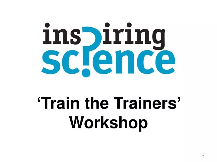 train the trainers workshop