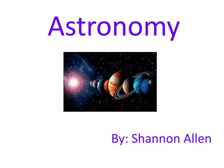 astronomy