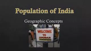 population of india