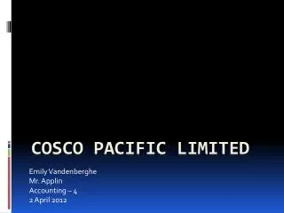 Cosco Pacific Limited