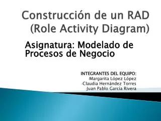 construcci n de un rad role activity diagram